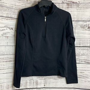 ‎Marker Sweatshirt womens Xl ski Half Zip fitted cropped layer Pullover Polartec
